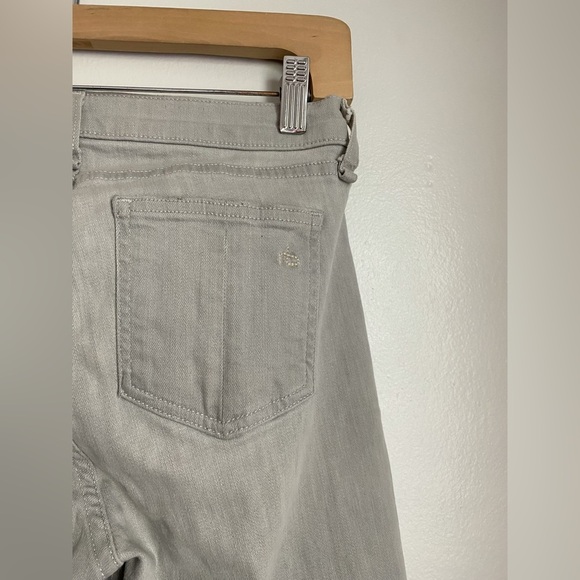Rag & Bone Skinny Surrey Gray Distressed Skinny Mid Rise Stretch Celeb USA 27 - Picture 8 of 12